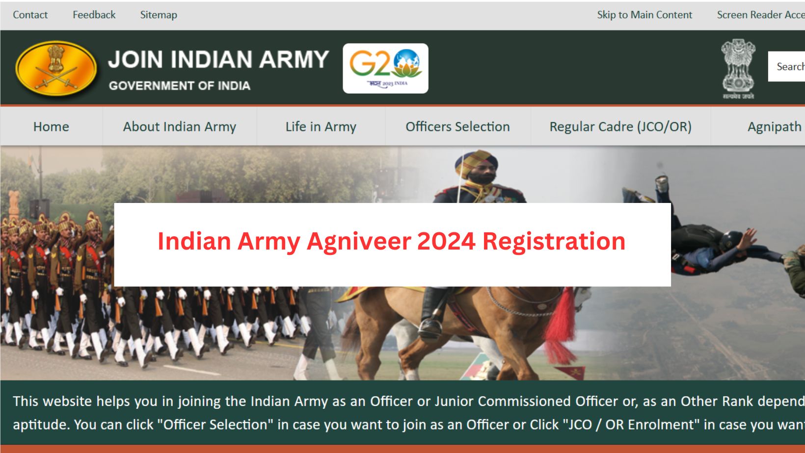 Indian Army Agniveer Registration