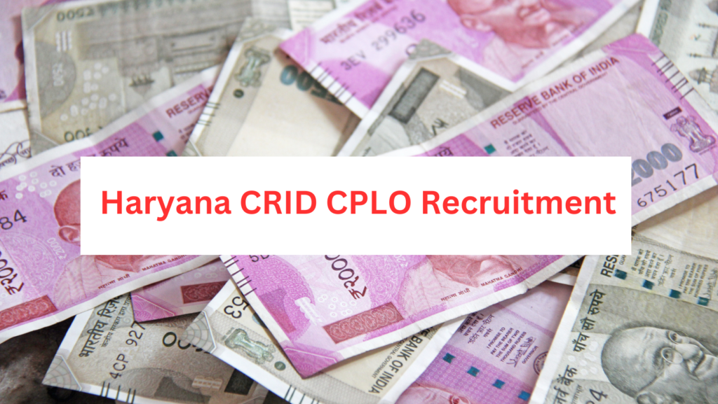 Haryana CRID CPLO Recruitment