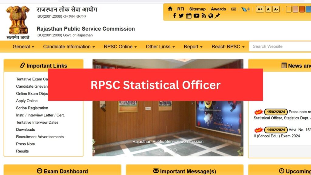 RPSC Statistical Officer
