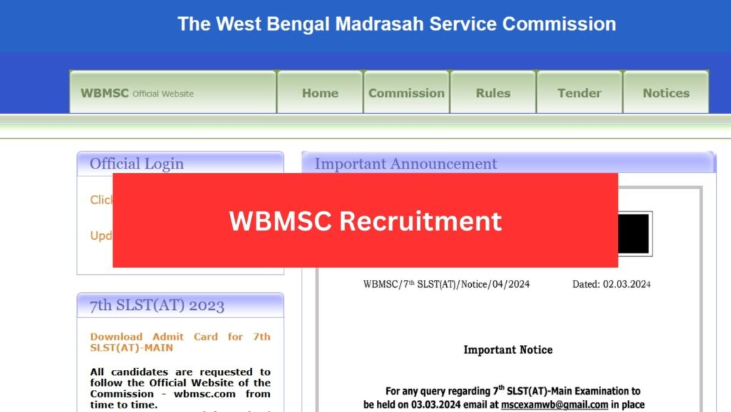 WBMSC SLST Admit Card 2024: Essential Guide for Candidates